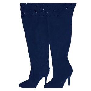 Chic Knee high Fall/Winter boots with rhinestones